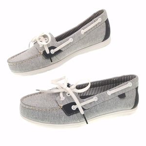 sperry black loafers womens